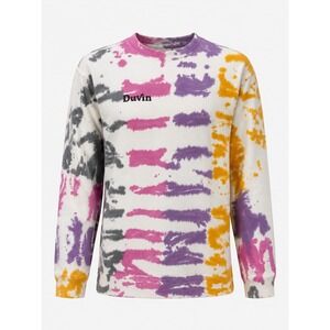 Duvin‎ Tie Dye Crewneck Sweatshirt Surf Skate Streetwear Men's Medium